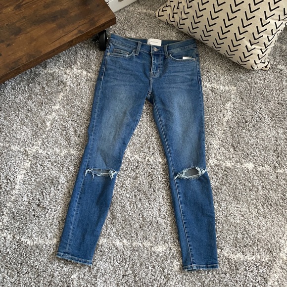 Current/Elliot “The Stiletto” Ripped Skinny Jeans - Picture 3 of 8